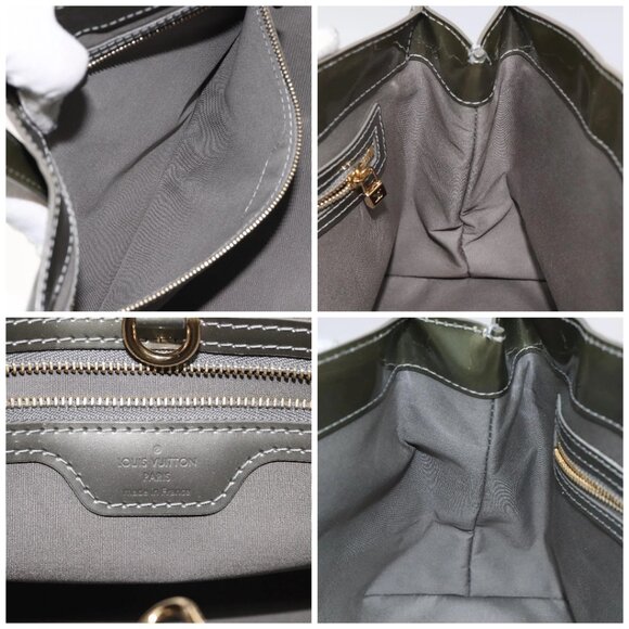 LOUIS VUITTON Monogram Vernis Wilshire PM Bag Gris Art Deco - Picture 14 of 15